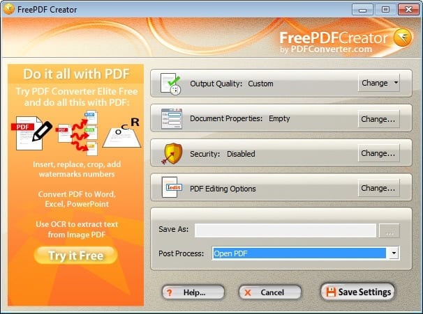 pdf creator free windows
